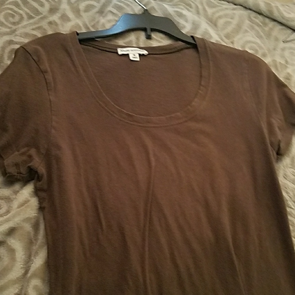 Brown short sleeve shirt